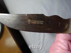 Antique H. BOKER & CO. HUNTING KNIFE GERMAN TREE-BRAND WITH STAG HANDLE ODD
