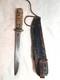 Antique Knife Fixed Blade Sheath Leather Primitive EXTREMELY SHARP collectible
