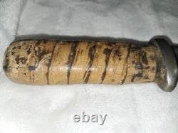 Antique Knife Fixed Blade Sheath Leather Primitive EXTREMELY SHARP collectible