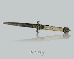 Antique Louvetier Chatellerault French Folding Dirk Knife Couteau Navaja