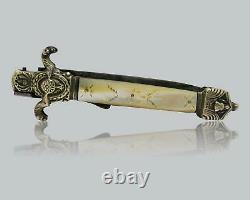 Antique Louvetier Chatellerault French Folding Dirk Knife Couteau Navaja