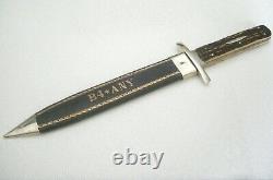 Antique MINTY CIVIL WAR 8 in Fighting Bowie Knife Dagger F WARD B4 ANY SHEFFIELD