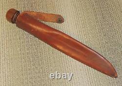 Antique Marbles M. S. A. Co. Ideal Hunting Fighting Knife, w. Original Tube Sheath