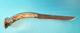 Antique Stag Handled Hunters Knife Straightback Crown Guard 9 Long TR1541