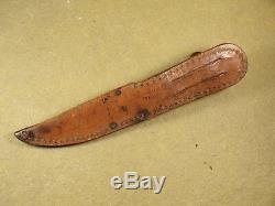 Antique Western Boulder Colo. Bird & Trout Hunting Knife with Original Sheath