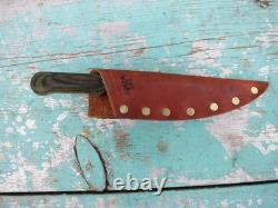 Anza 99 USA Fixed Blade Hunting Knife With Sheath 4 File Blade