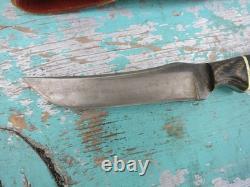 Anza 99 USA Fixed Blade Hunting Knife With Sheath 4 File Blade