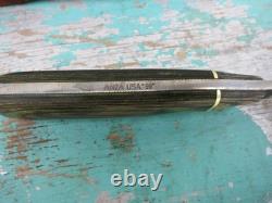 Anza 99 USA Fixed Blade Hunting Knife With Sheath 4 File Blade