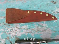 Anza 99 USA Fixed Blade Hunting Knife With Sheath 4 File Blade