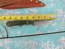 Anza 99 USA Fixed Blade Hunting Knife With Sheath 4 File Blade