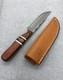 Anza USA 07 Vintage Fixed Blade Knife 8 With Sheath Rare Very Clean