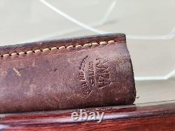 Anza USA 13 Vintage Fixed Blade Knife 8 With Sheath K15