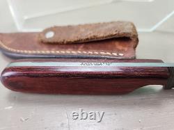 Anza USA 13 Vintage Fixed Blade Knife 8 With Sheath K15