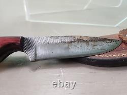 Anza USA 13 Vintage Fixed Blade Knife 8 With Sheath K15