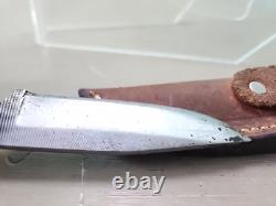 Anza USA 13 Vintage Fixed Blade Knife 8 With Sheath K15