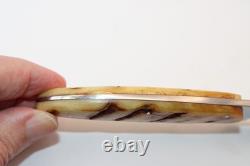 Arno Bernard Drop Point Hunting Knife Sheep Horn Handles