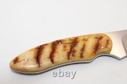 Arno Bernard Drop Point Hunting Knife Sheep Horn Handles