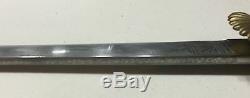Authentic German Imperial Hunting Cutlass Dagger Knife AntlerStag Scabbard Crown