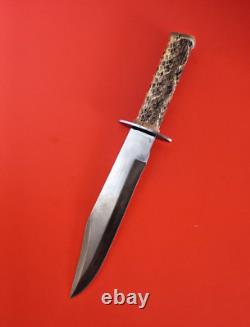 Authentic Mountain Man Bowie Knife Genuine Diamondhead Rattlesnake Sheath