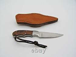 B B STEVENS, Ohio Handmade Fixed Blade Hunting Knife MINTY