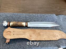 BARON West GERMANY STAG HUNTING BOWIE KNIFE & SHEATH