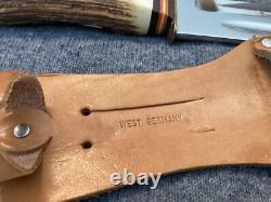 BARON West GERMANY STAG HUNTING BOWIE KNIFE & SHEATH