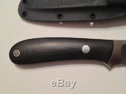 BOB DOZIER ARKANSAS MADE KNIVES Model K-16 Yukon Pro Skinner Knife Kydex Sheath