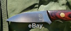 BOB DOZIER ARKANSAS MADE KNIVES Model K-32 Personal Wharncliffe Knife + Sheath