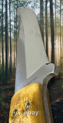 BOKER ARBOLITO Fixed Blade Full-Tang Antler Stag Hunting Knife With Sheath