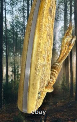 BOKER ARBOLITO Fixed Blade Full-Tang Antler Stag Hunting Knife With Sheath