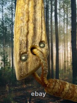 BOKER ARBOLITO Fixed Blade Full-Tang Antler Stag Hunting Knife With Sheath