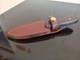 BOWMAN Knives-Oak Island, NC. Custom 8'' EDC KNIFE with Leather Sheath. 01 Steel