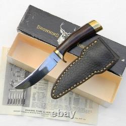 BROWNING USA vintage 1960th 40181 TRAILING POINT KNIFE, custom sheath, orig box