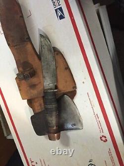 BSA Kit Carson SET Early / 1930's / RH34 Sheath Knife Wood Top