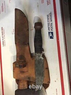 BSA Kit Carson SET Early / 1930's / RH34 Sheath Knife Wood Top