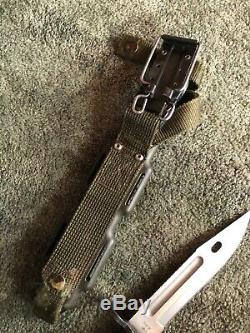 BUCK KNIFE PHROBIS III U. S. A. M9 BAYONET with Sheath