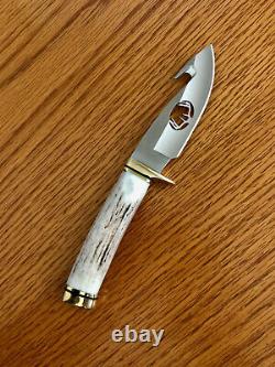 BUCK STAG 191 ZIPPER signed 178/500 chuck 2004 KNIFE NEVER USED IN BOX RARE