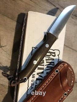 Bark River Bravo EDC Knife, Micarta handle, Elmax steel with sheath