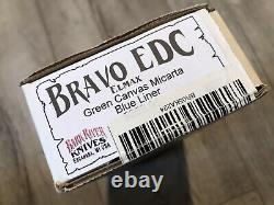 Bark River Bravo EDC Knife, Micarta handle, Elmax steel with sheath