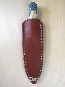 Bark River Hudson Bay Trade Knife Limited Edition A-2 Steel with Leather Sheath