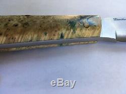 Bark River Hudson Bay Trade Knife Limited Edition A-2 Steel with Leather Sheath