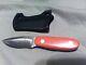 Bark River Knives CPM 154 Blaze Orange 1st Production Run Knife Escanaba, MI USA