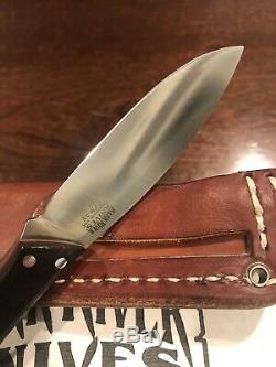 Bark River Knives Lil' Canadian, CPM3V, Cocobolo/Red Liners/Mosaic 2016 model