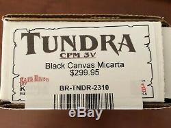 Bark River Knives Tundra 3V Black Canvas Micarta