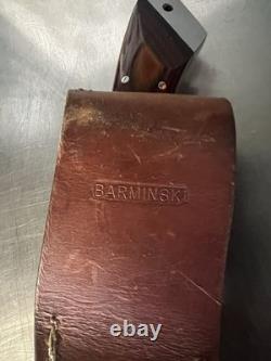 Barminski Custom Handmade Bowie Hunting Knife Collectible Vintage Pair