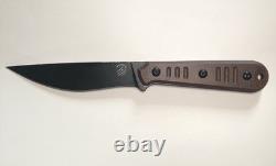 Bastinelli Creations Silence Slim Fixed Knife Used 2 Different Sheath Mounts