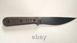 Bastinelli Creations Silence Slim Fixed Knife Used 2 Different Sheath Mounts