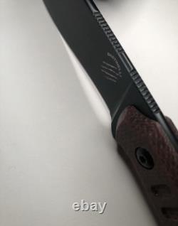 Bastinelli Creations Silence Slim Fixed Knife Used 2 Different Sheath Mounts