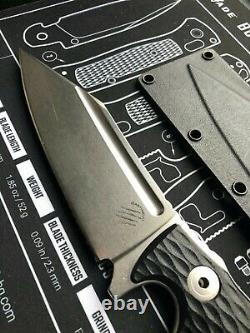Bastinelli apocalypse knife 5.75 stonewash finish fix blade Lionsteel D2
