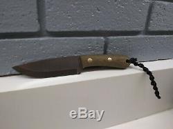 Battle Horse Knives Patriot Scout Knife O1 Steel Scandi Dangler Sheath lanyard